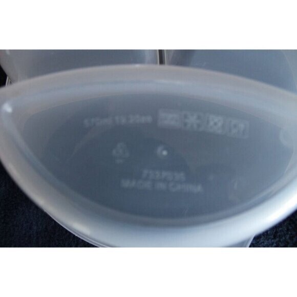 5 Pack Microwave Food Storage Travel Tray Containers Portion 3 Divided Plates - Picture 3 of 4